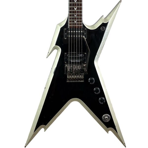 Dean Dimebag Darrel Signature Razorback 2006 - Black Silver | Black Silver, image 1 of 5