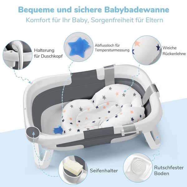 Deanic Babybadewanne | grey 3