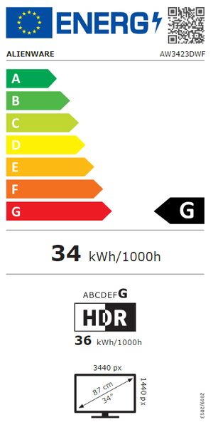 Dell Alienware AW3423DWF | 34.18" | incl. standaard | zwart 5