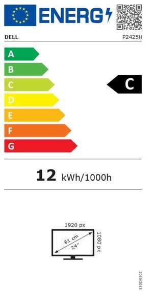 Dell P2425H | 23.8" | inkl. fod | sølv/sort 4