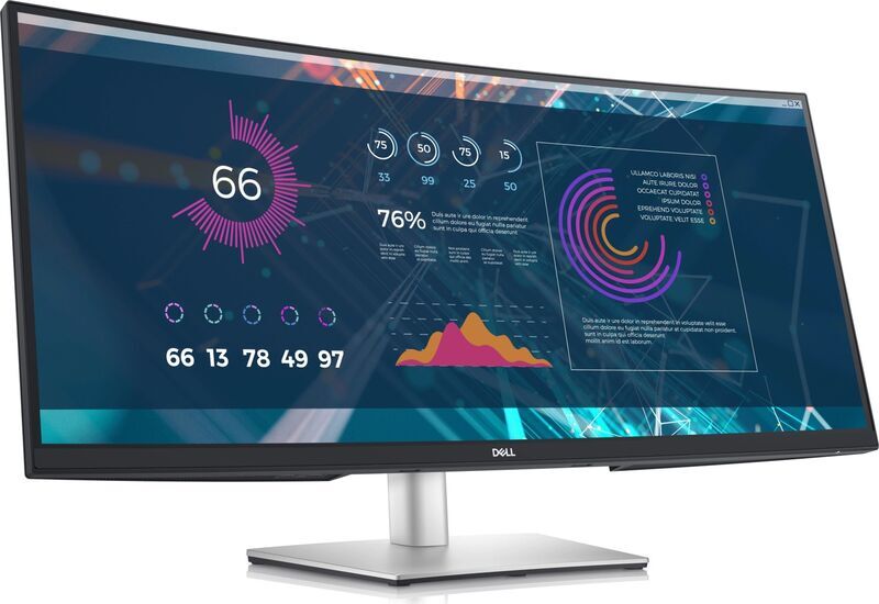 Dell P3421W | 34" | incl. standaard | zwart/zilver 2