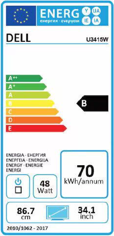 Dell UltraSharp U3415WB | 34" | inkl. fod | sølv/sort 5