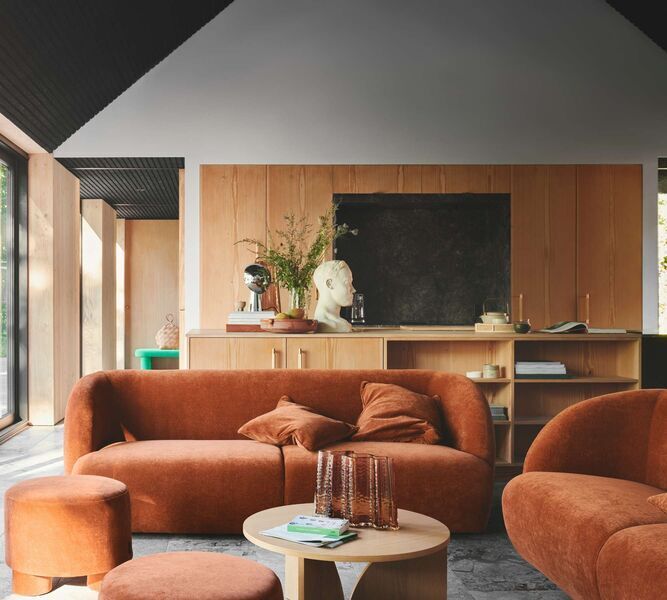 Design-Award-Winning Paula sofa 3-sjedalo Moss Rust | Narančasta, image 4 of 4