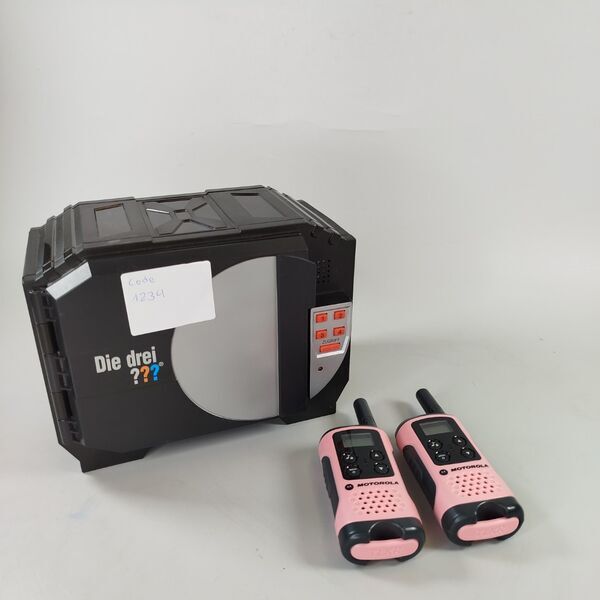Die drei ??? Tresor & Motorola Walkie-Talkies – Detektiv-Set | mehrfarbig 1