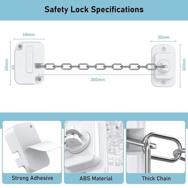 Dioxide Fenster-Kindersicherung | grey/white 2
