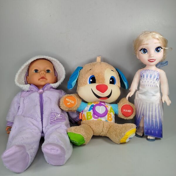 Disney Prinzessin Puppe & Lernhund Stofftier - Konvolut | mehrfarbig 1