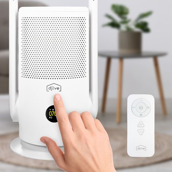 djive Flowmate ARC Casual 2in1 Ventilateur et purificateur d'air | Clean White 3