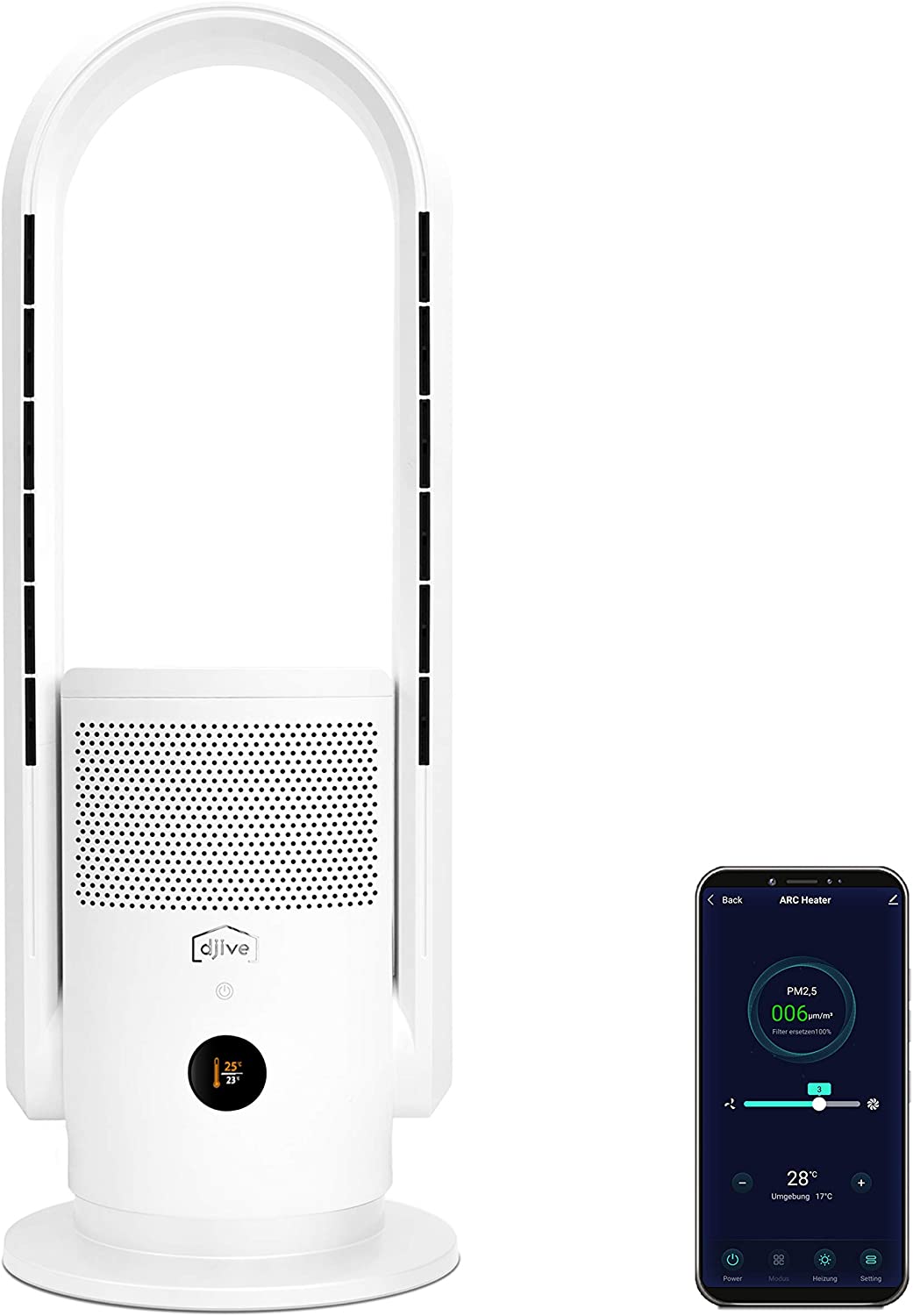 djive Flowmate ARC Heater 3in1 Air purifier, fan heater and fan Now