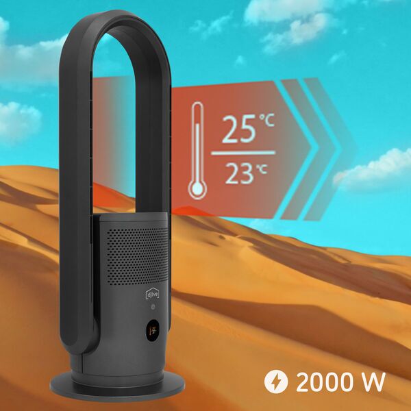djive Flowmate ARC Heater 3in1 Luchtreiniger, Ventilatorkachel en Ventilator | Metallicgrijs, image 3 of 5