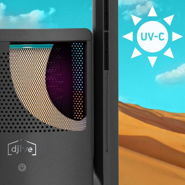 djive Flowmate ARC Heater 3in1 Luchtreiniger, Ventilatorkachel en Ventilator | Metallicgrijs, image 5 of 5