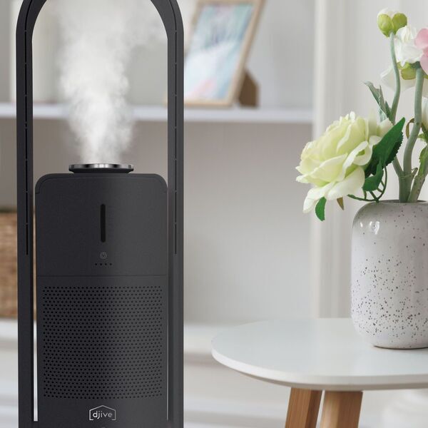 djive Flowmate ARC Humidifier 3in1 Luftreiniger, Luftbefeuchter und Ventilator | Metallic Grey 2