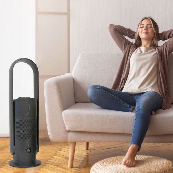 djive Flowmate ARC Humidifier 3in1 Luftreiniger, Luftbefeuchter und Ventilator | Metallic Grey 4
