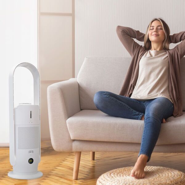 djive Flowmate ARC Humidifier 3in1 -ilmanpuhdistin, ilmankostutin ja tuuletin | Clean White 4