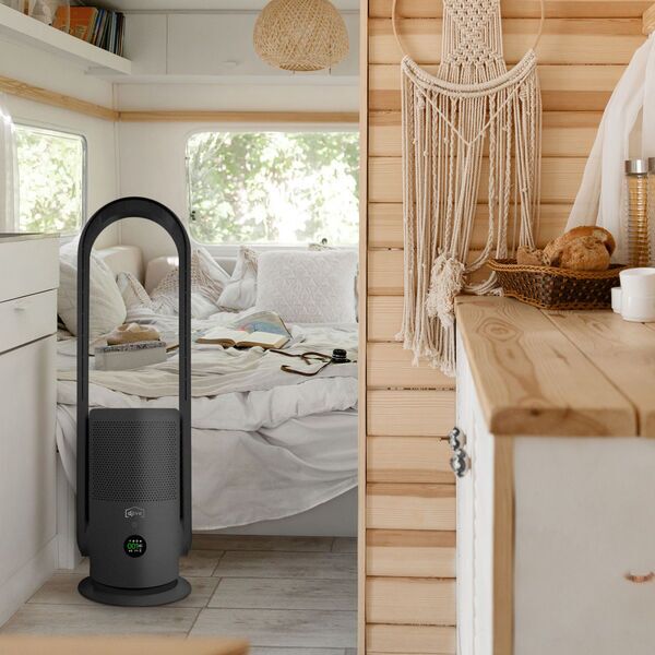 djive Flowmate ARC Portable 2in1 kabelloser Akku-Ventilator & Luftreiniger | Metallic Grey 5