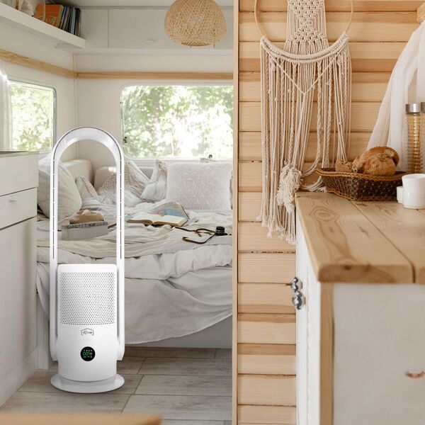 djive Flowmate ARC Portable 2in1 kabelloser Akku-Ventilator & Luftreiniger | Clean White 5