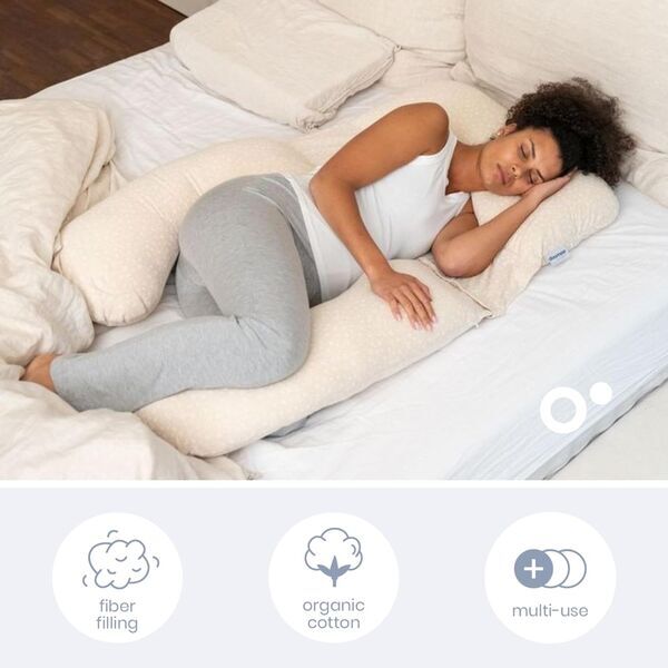 Doomoo Maxxy Schwangerschafts & Stillkissen Mini Flowers | beige 3