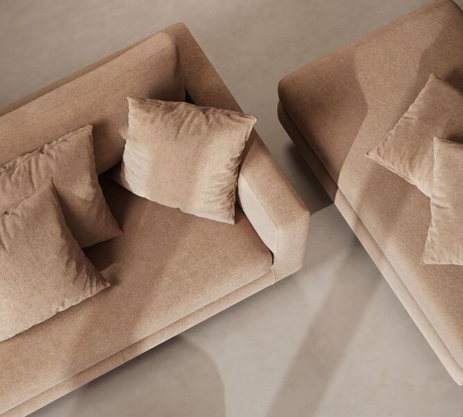 Douglas sofa 3-seater Aulla Caramel | brown, image 3 of 4