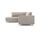 Douglas Sofa Chaise Longue Left Agnes Brown | brown, thumbnail 2 of 4