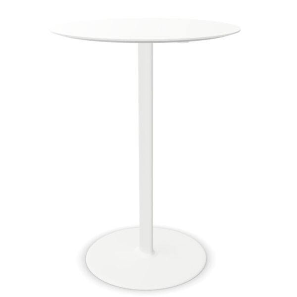 Dual BM4376 Bartisch Aluminium hvid Ø 70cm 112cm højde | hvid, image 1 of 3