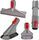 Dyson Quick Release Accessories set | grey/red thumbnail 2/4