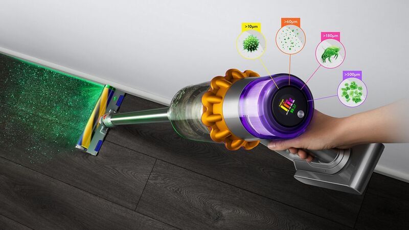 Dyson V15 Detect Absolute Battery hand vacuum cleaner (369535-02) | yellow/nickel 3