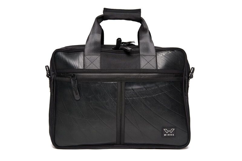Ecowings Elegant Eagle Recycled Laptop Bag | black 1