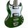 EKO Indy bass 1972 - transparent green | green, thumbnail 2 of 5