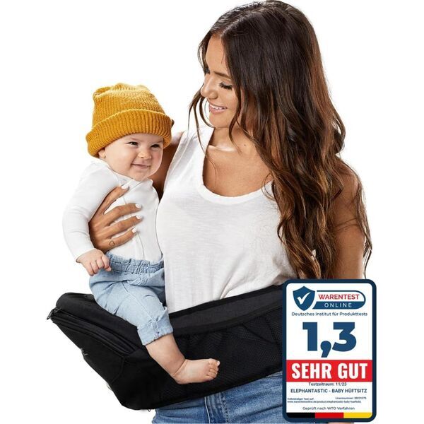 William Elephantastic Hüftsitz Tragehilfe | black 1
