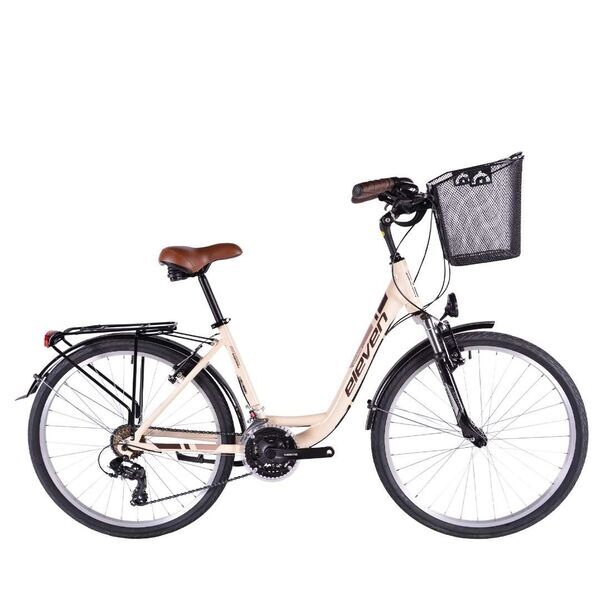 Eleven City Bike (2024) | Tiefeinsteiger | crema | 55 cm | L | Sunrace 1