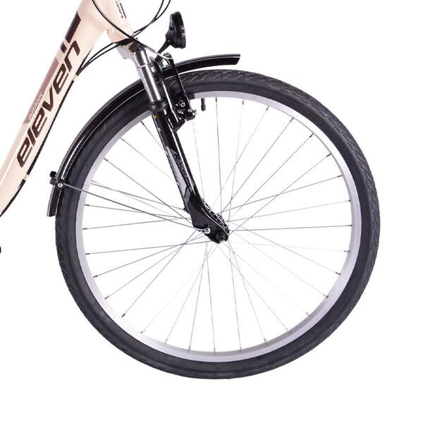 Eleven City Bike (2024) | Tiefeinsteiger | crema | 55 cm | L | Sunrace 3