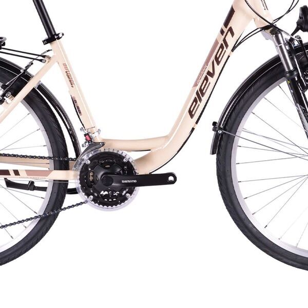 Eleven City Bike (2024) | Tiefeinsteiger | crema | 55 cm | L | Sunrace 4