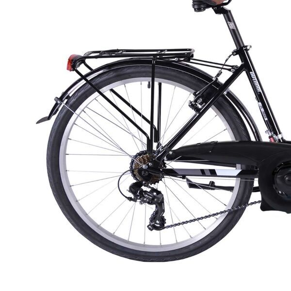 Eleven City Bike (2024) | Tiefeinsteiger | schwarz | 55 cm | L | Shimano Tourney 5