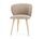 Ellie dining chair Danny Cream | brown, thumbnail 2 of 4