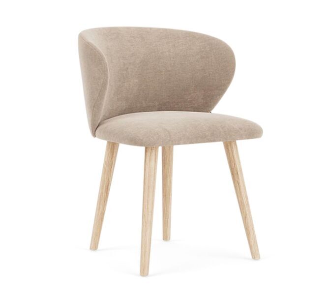Ellie dining chair Danny Cream | brown, image 3 of 4
