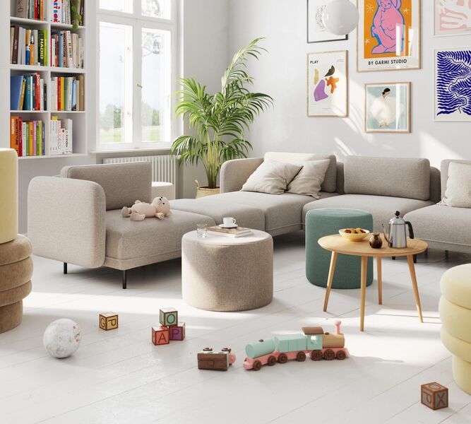 Ellis üheistmeline chaiselongue eemaldatav käetugi Agnes Brown | pruun, image 4 of 4