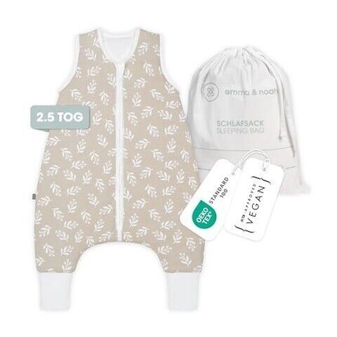 emma & noah TOG 2.5 Schlafsack mit Füßen | Floral Sand 1