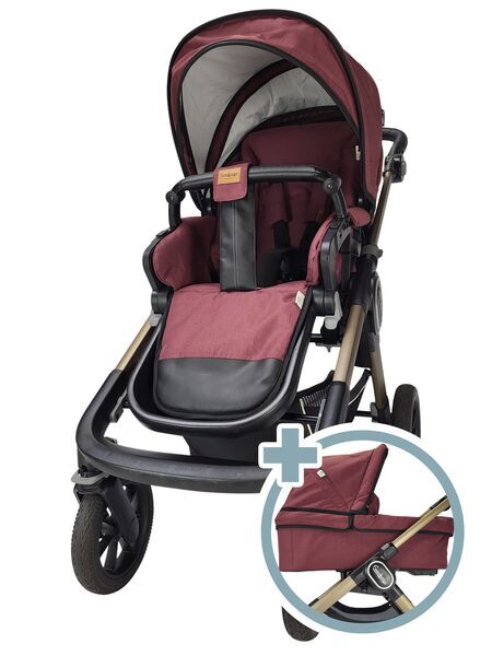 Emmaljunga NXT 90 2-in-1 stroller | grey/purple, image 1 of 5