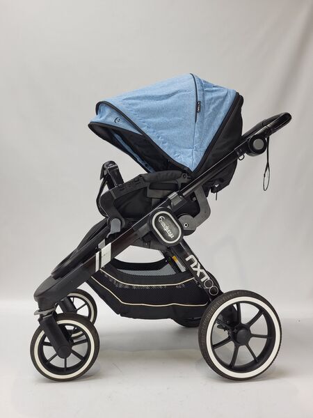 Emmaljunga NXT 90 Carrinho de bebé combinado | schwarz/hellblau, image 5 of 5