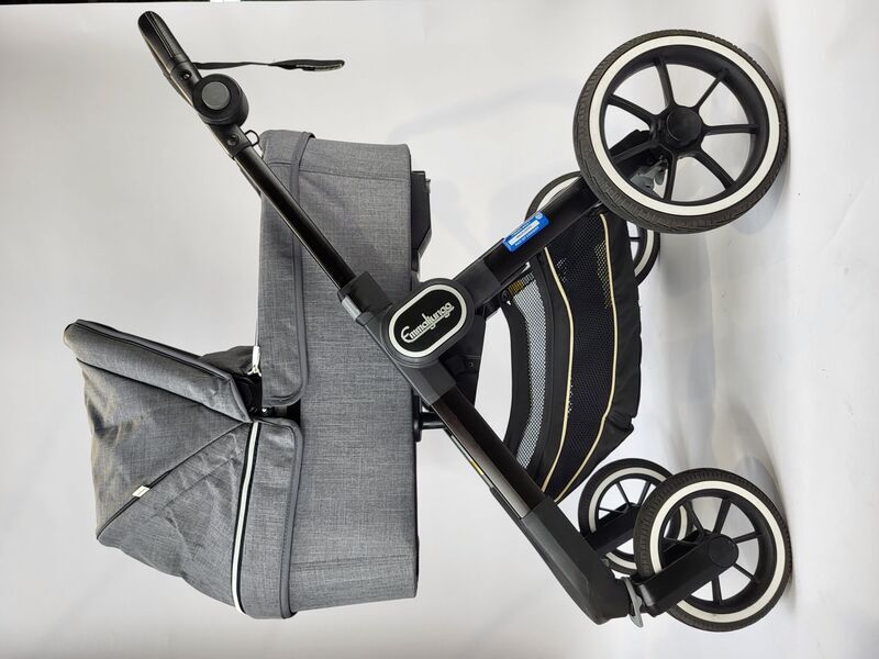 Emmaljunga NXT90 ravna kombinirana kolica za vanjsku upotrebu | Siva 2