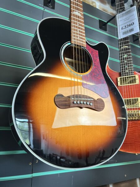 Epiphone J-200 EC Studio Parlor Vintage Sunburst 2025 Electro-Acoustic Guitar | Vintage Sunburst, image 3 of 5