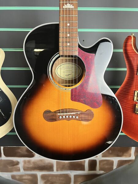 Epiphone J-200 EC Studio Parlor Vintage Sunburst 2025 Electro-Acoustic Guitar | Vintage Sunburst, image 4 of 5