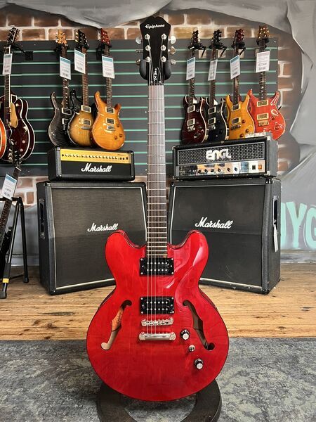 Epiphone Dot Studio Cherry 2014 Semi-Hollow Electric Guitar | cherry, image 1 of 5