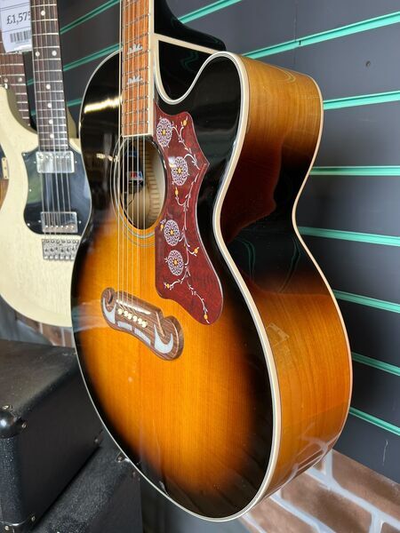 Epiphone EJ200-SCE/VS Vintage Sunburst 2020 Electro-Acoustic Guitar | Vintage Sunburst, image 5 of 5