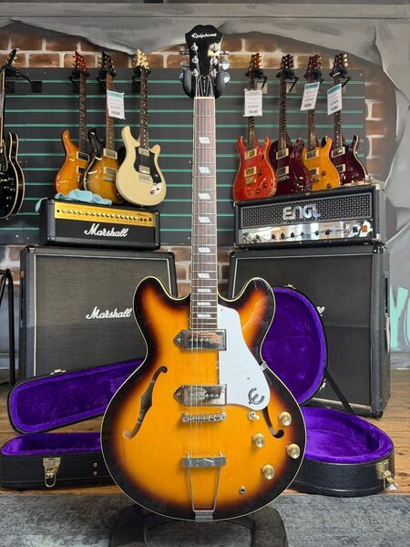 Epiphone Elitist 1965 Casino Outfit Sunburst 2010 Hollow Body Electric Guitar | sunburst, image 1 of 5