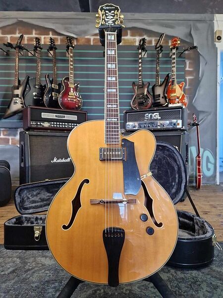 Epiphone Emperor Regent Gloss Natural 2008 Hollow Body Electric Guitar | Gloss Natural, image 1 of 5