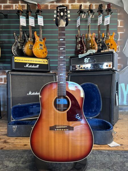 Epiphone FT-79 Texan USA Vintage Sunburst Acoustic Guitar | Vintage Sunburst, image 1 of 5