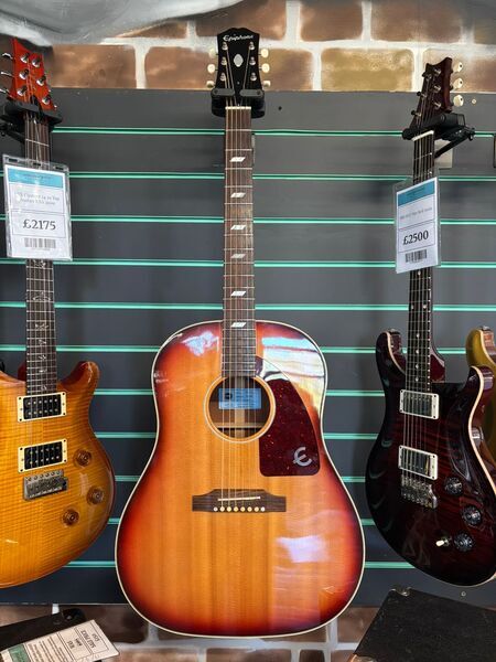 Epiphone FT-79 Texan USA Vintage Sunburst Acoustic Guitar | Vintage Sunburst, image 2 of 5