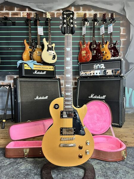 Epiphone Joe Bonamassa Signature Les Paul Goldtop 2012 Electric Guitar | goldtop, image 1 of 5