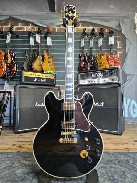 Epiphone B.B King Lucille Ebony 2021 Semi-Hollow Electric Guitar | ebony, image 1 of 5