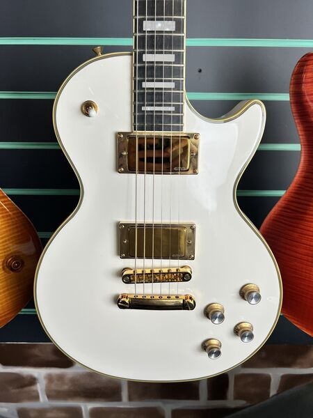 Epiphone Ltd. Ed. Bjorn Gelotte 'Jotun' Les Paul Custom Outfit Bone White 2017 | white, image 4 of 5